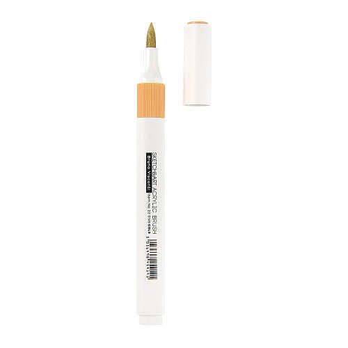 Acrylic brush markers // "Opaque markers", set of 3 colours: white, gold & silver // by Sketch&Art - Artish
