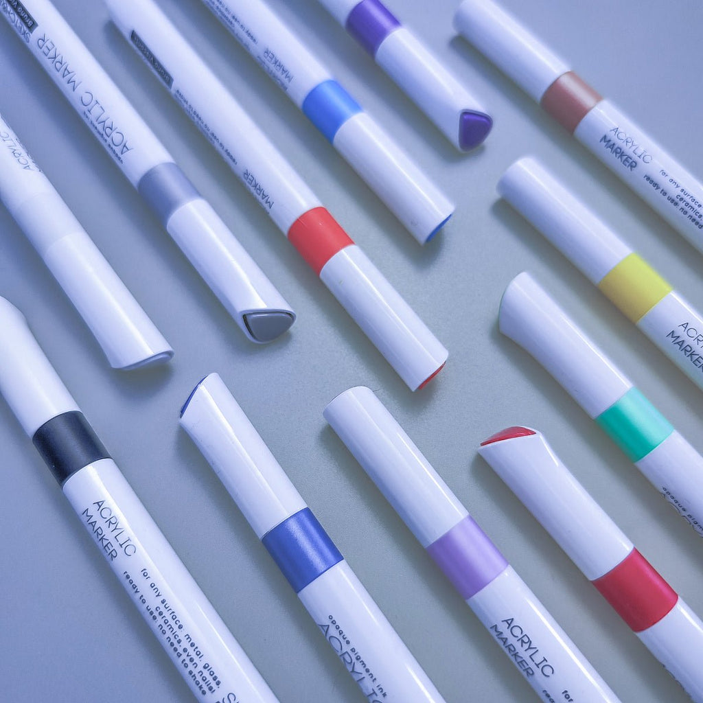 Acrylic markers // "Basic", set of 12 colours // by Sketch&Art - Artish