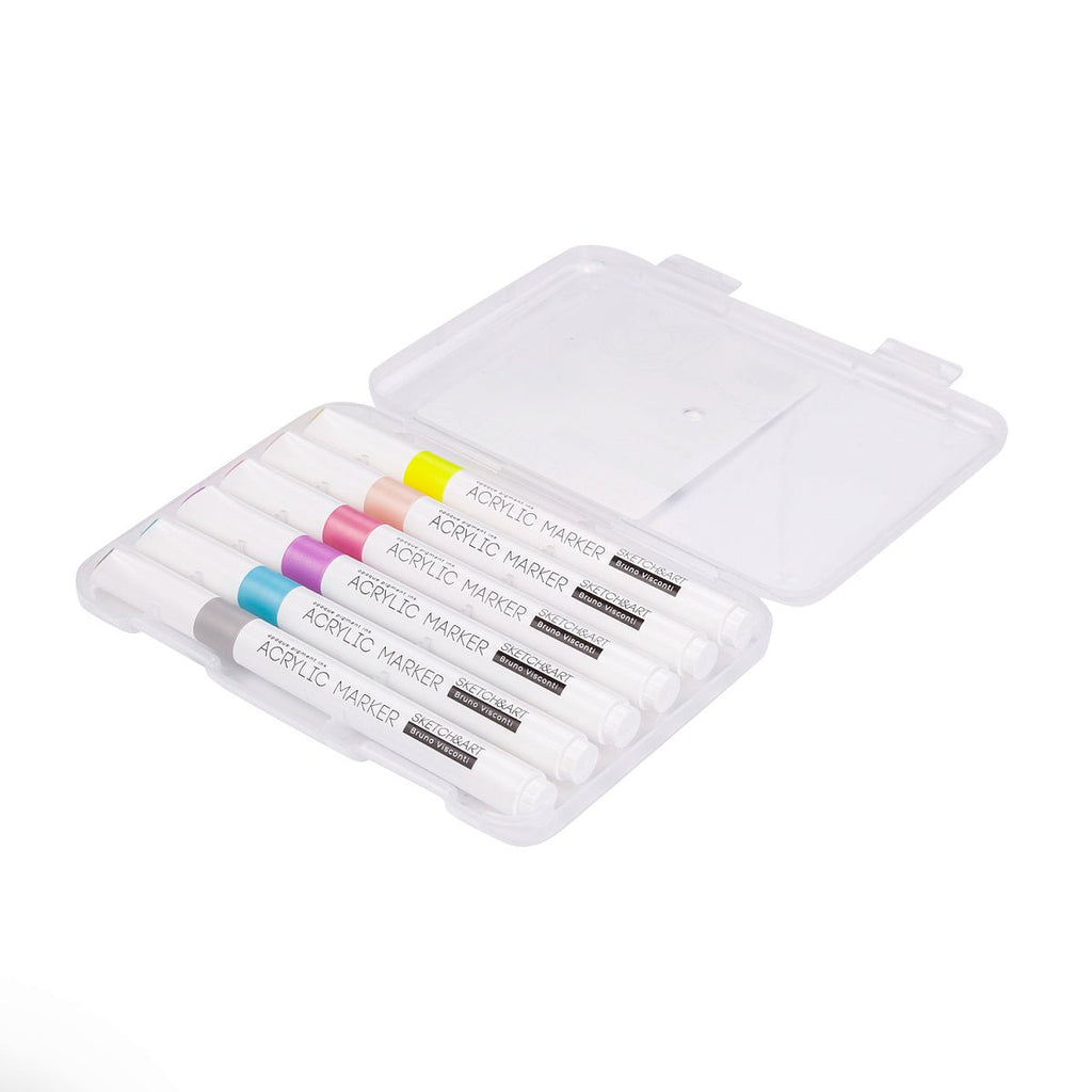 Acrylic markers // "Pastel", set of 6 colours // by Sketch&Art - Artish