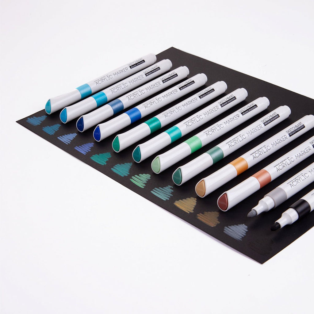 Acrylic markers // set of 24 colours // by Sketch&Art - Artish