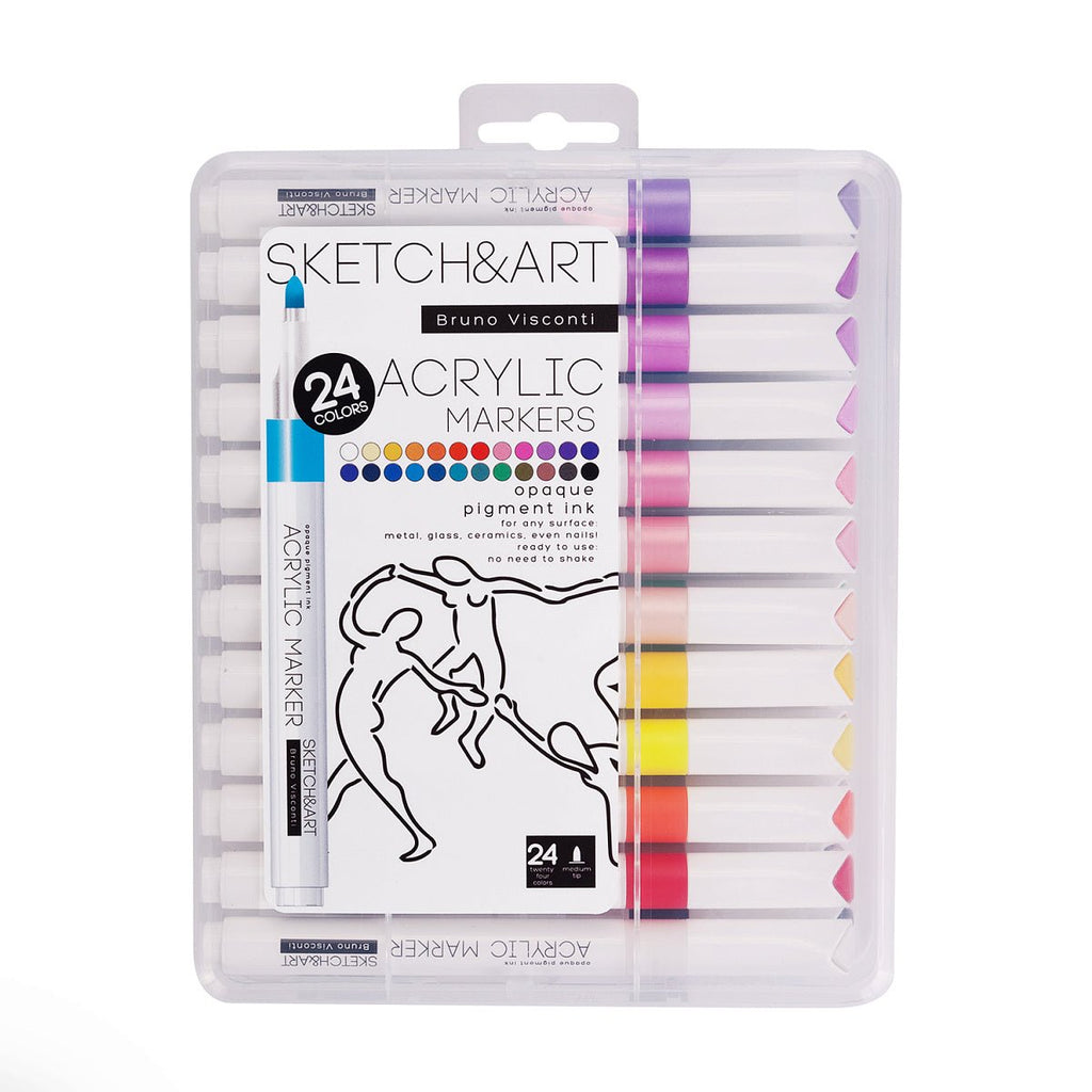 Acrylic markers // set of 24 colours // by Sketch&Art - Artish