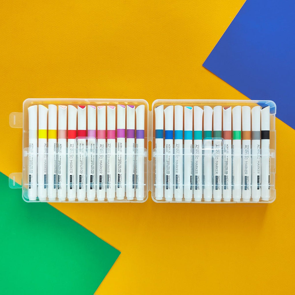 Acrylic markers // set of 24 colours // by Sketch&Art - Artish