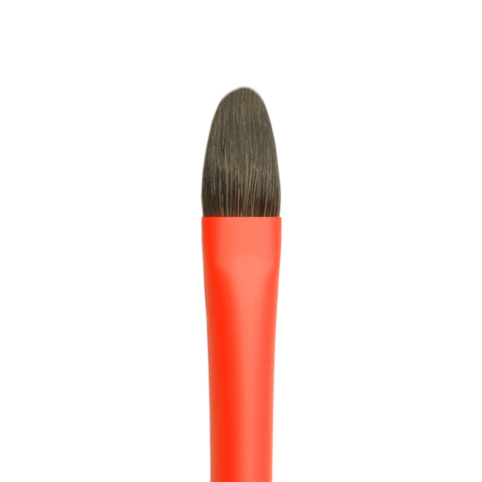 Aqua brush // Sable Mix, Oval, red handle // by Roubloff - Artish