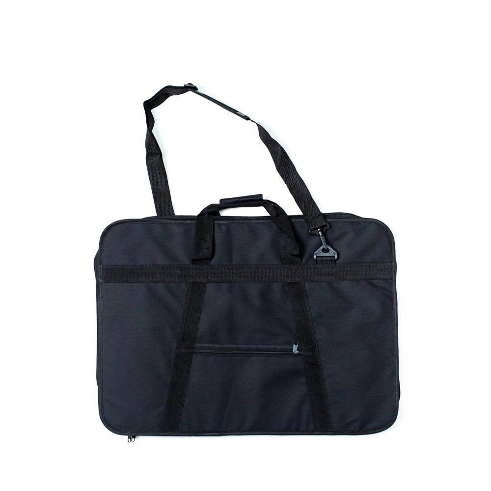 Artists Zipped bag with pocket // Black fabric, Size: A2 - Artish