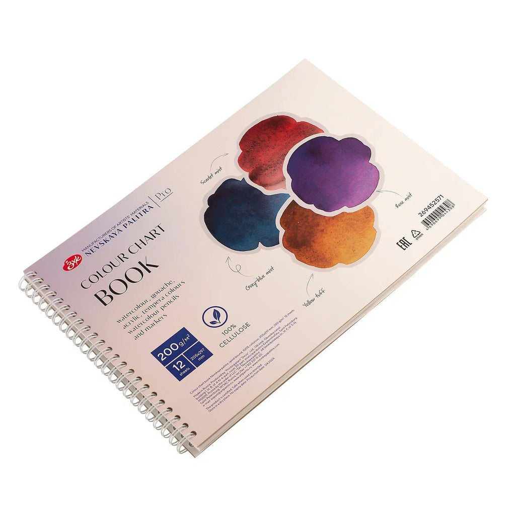 Big colour chart notebook // 200 gsm, A4, 12 sheets // by Nevskaya palitra - Artish