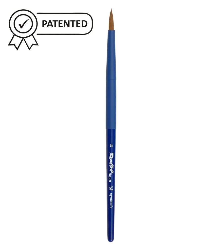 Blue Aqua brushes // Synthetic, round // Size variety // by Roubloff - Artish