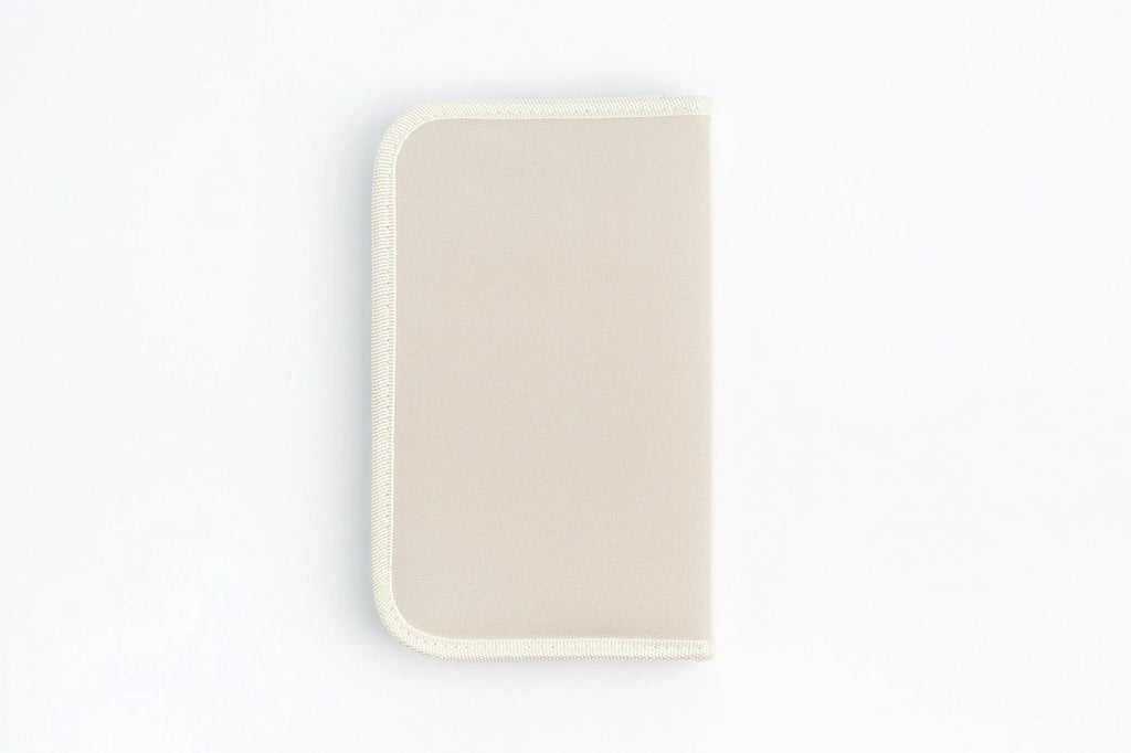 Brush case // Beige fabric, 16 x 25 cm (EMPTY case) // by Malevich - Artish