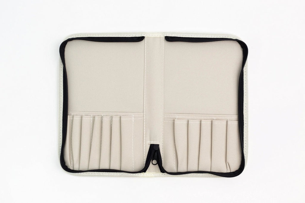 Brush case // Beige fabric, 16 x 25 cm (EMPTY case) // by Malevich - Artish