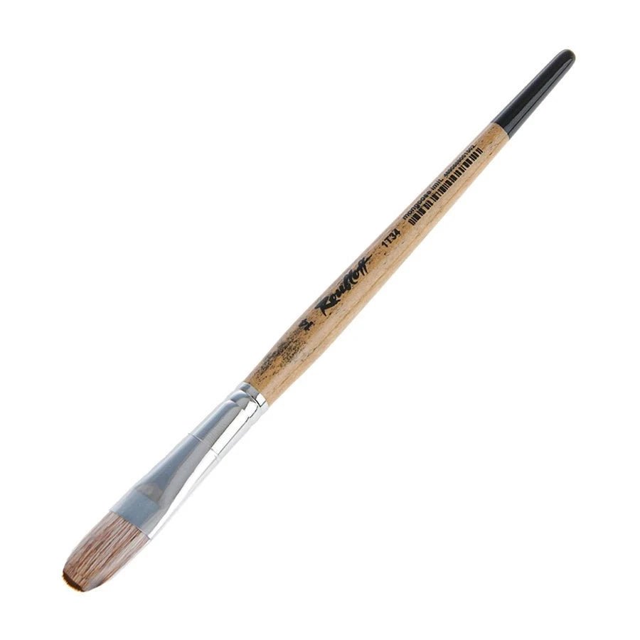 Brush // Synthetic Mongoose imitation, Oval // by Roubloff - Artish