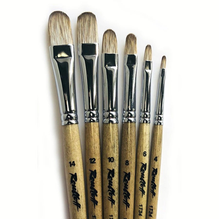 Brush // Synthetic Mongoose imitation, Oval // by Roubloff - Artish