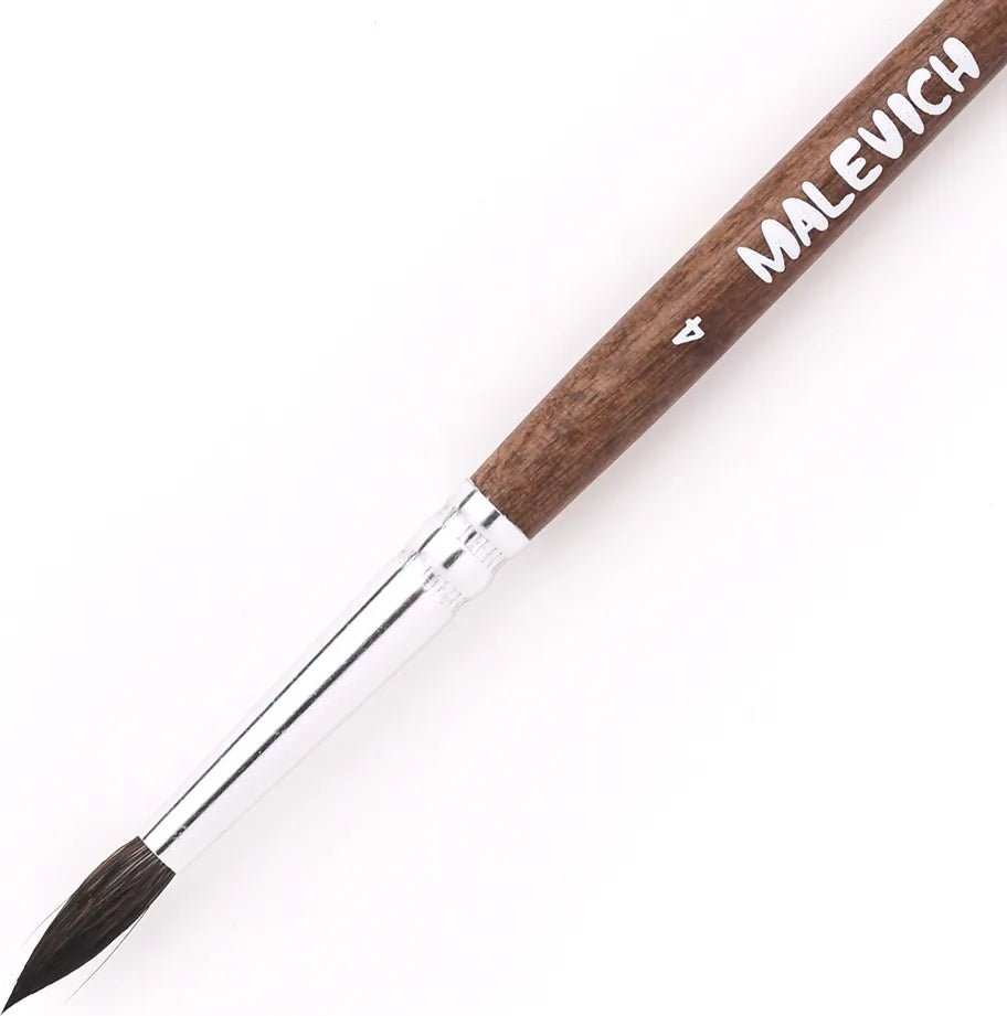 Brushes "Nature" // Mixed squirrel and synthetic, round // Size variety // by Malevich - Artish