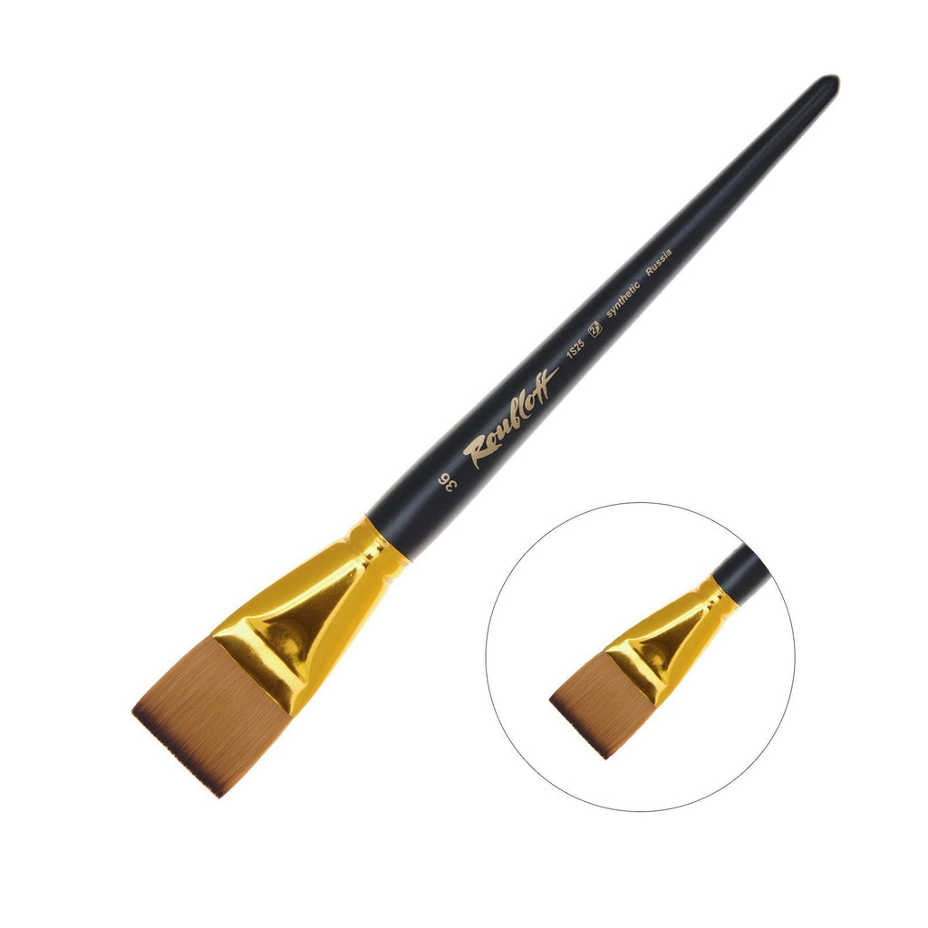 Brushes // Synthetic kolinsky imitation, flat // Size variety // by Roubloff - Artish