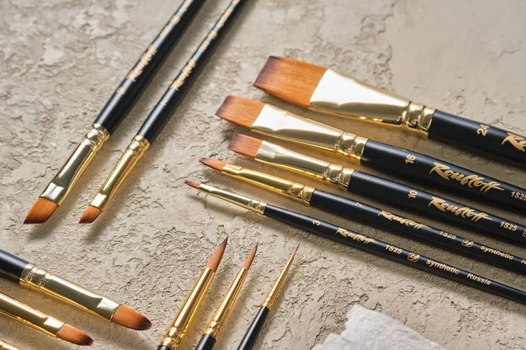 Brushes // Synthetic kolinsky imitation, Round // Size variety // by Roubloff - Artish