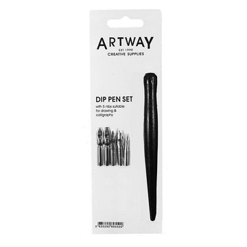 Calligraphy set // 5 Drawing & Calligraphy Nibs // by Artway - Artish