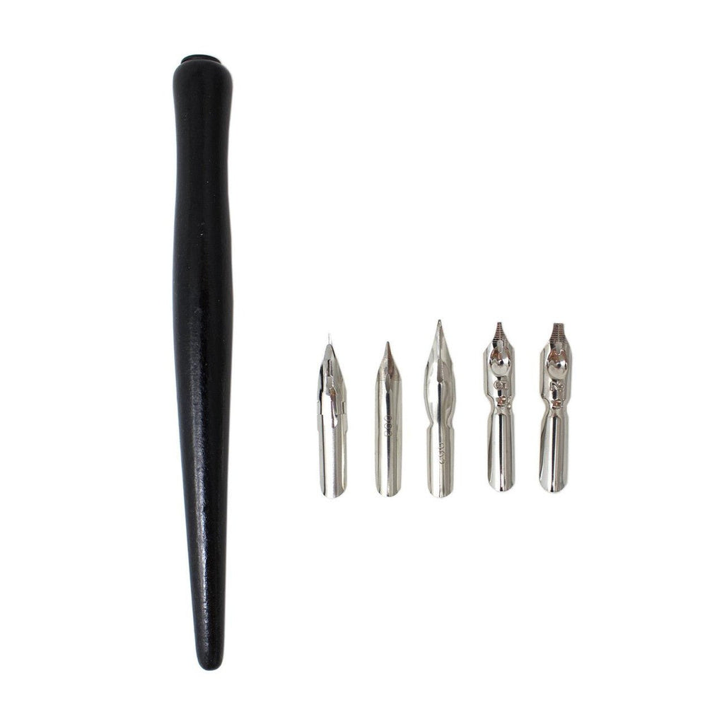Calligraphy set // 5 Drawing & Calligraphy Nibs // by Artway - Artish