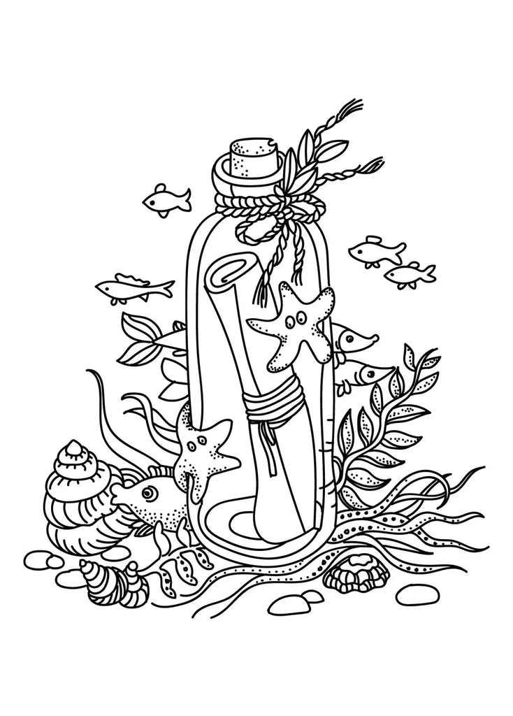 Coloring Book // Big Adventure, A4, 20 sheets // by Sonnet - Artish