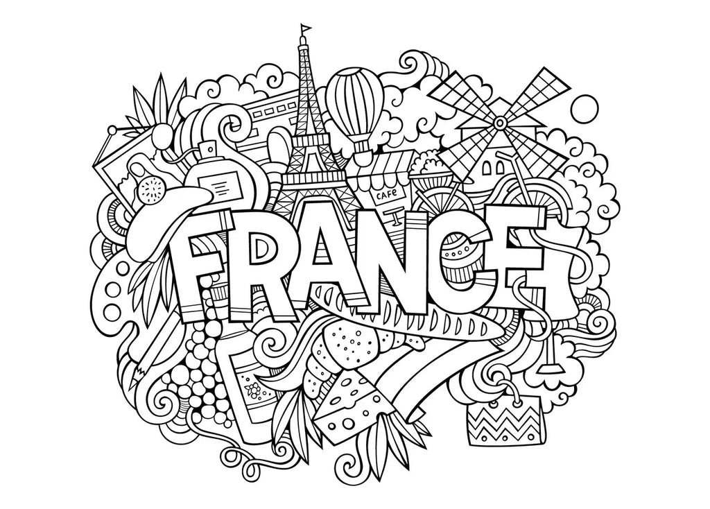 Coloring Book // Big Adventure, A4, 20 sheets // by Sonnet - Artish