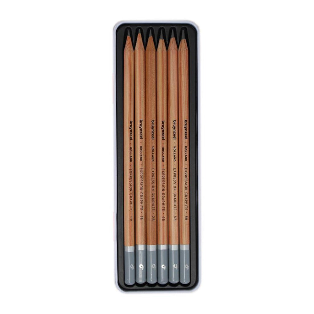 Expression Graphite Drawing Pencil Set // Set of 6 // by Bruynzeel - Artish