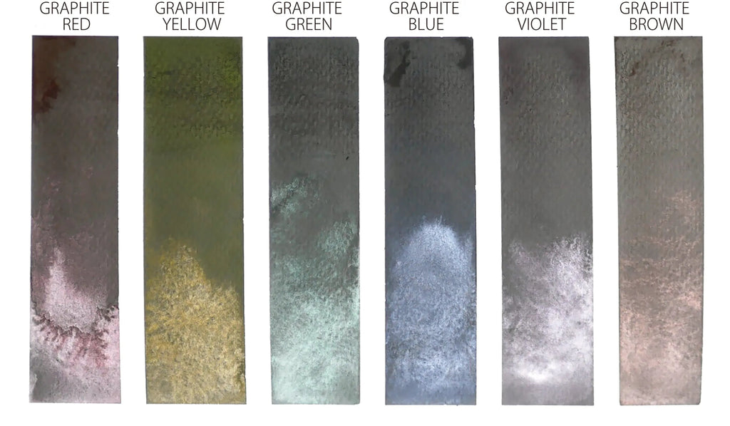 GANSAI Graphite Watercolor set // 6 pans // by KURETAKE - Artish