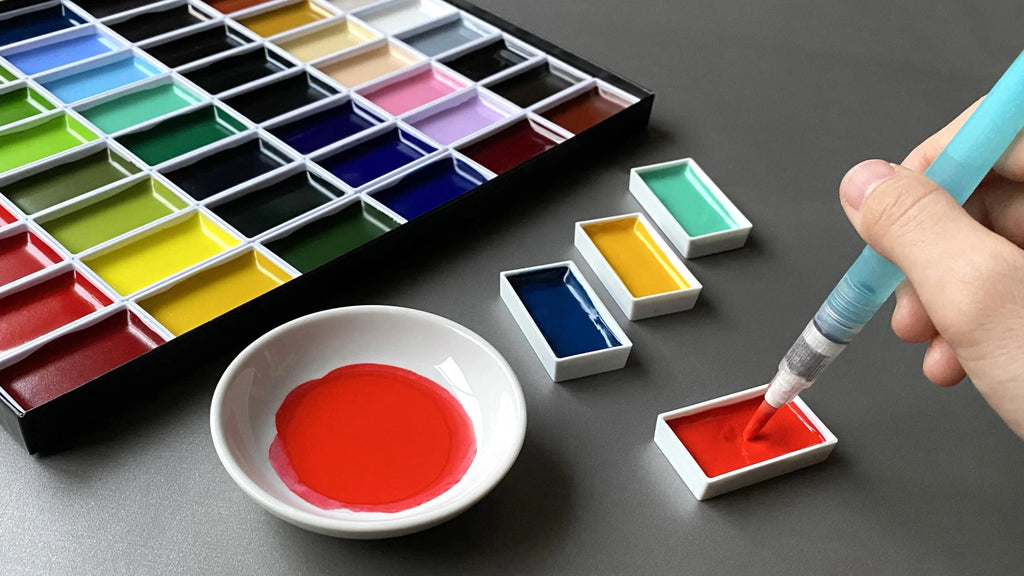 GANSAI TAMBI Watercolor set // 36 pans // by KURETAKE - Artish