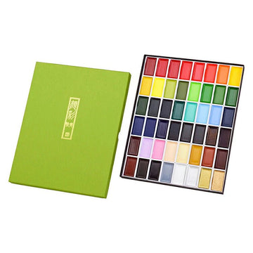 GANSAI TAMBI Watercolor set // 48 pans // by KURETAKE - Artish