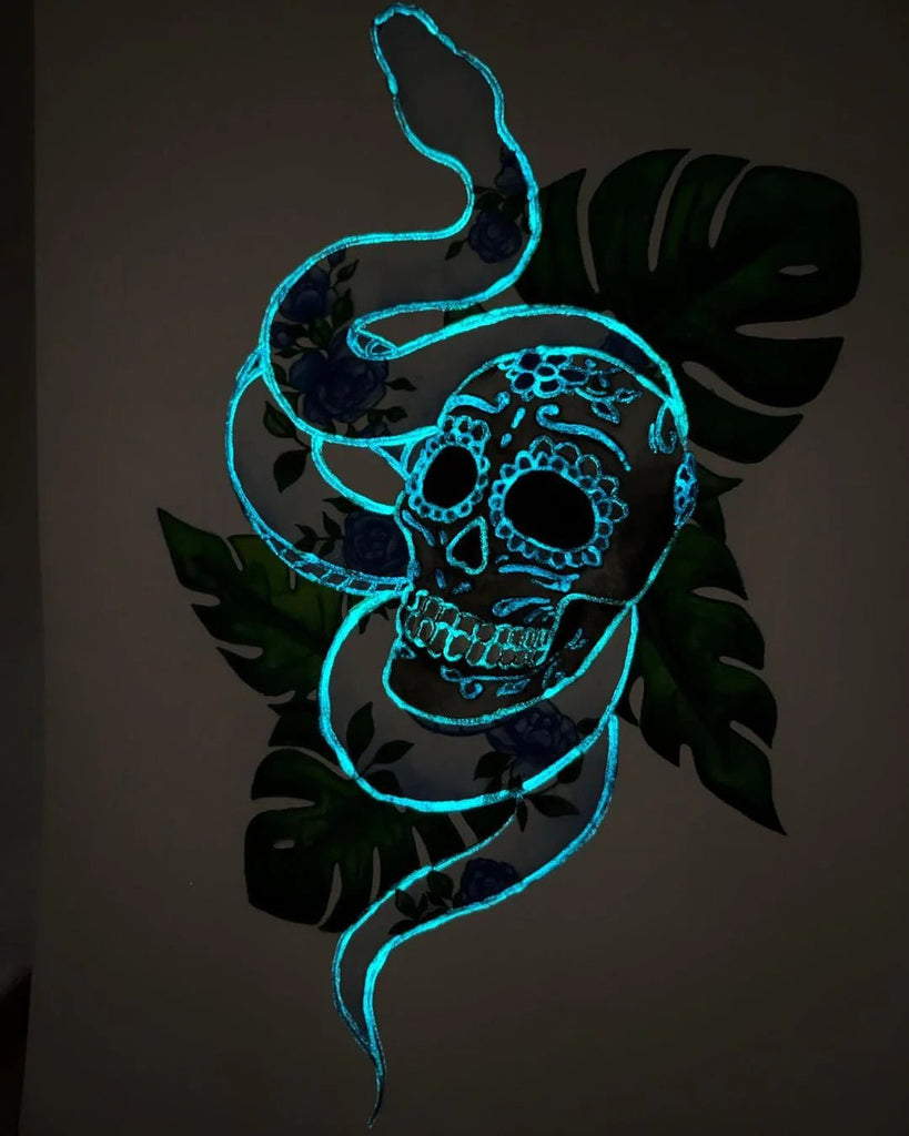 Glow - in - the - dark watercolor // by Skrim - Artish