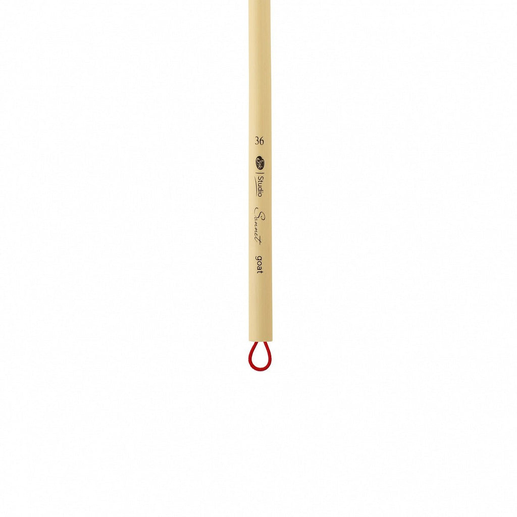 Goat brush // flat, bamboo handle // Size variety // by Sonnet - Artish