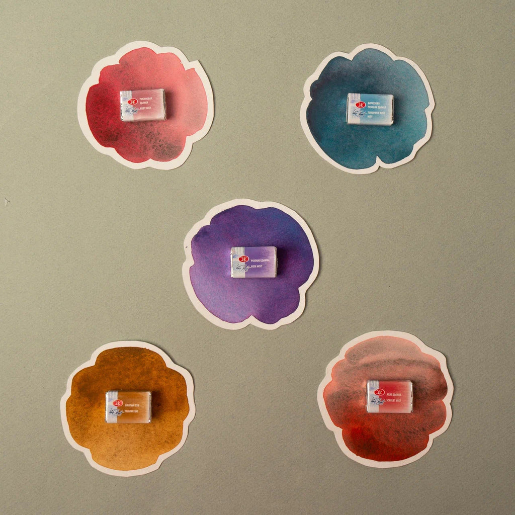 Granulating Watercolors // Color variety in pans 2,5 ml// by White Nights - Artish