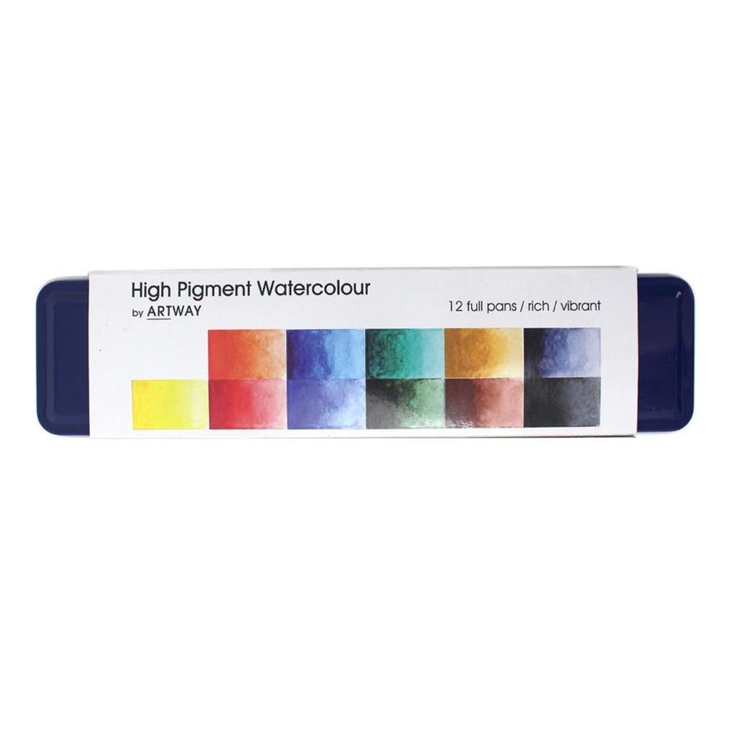 High Pigment Watercolour Paint Set // 12 colors // by Artway - Artish