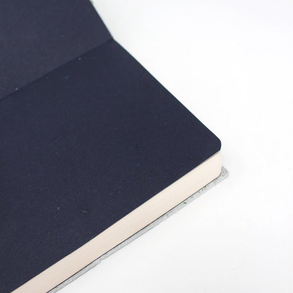 INDIGO Doodle Soft Leather Sketchbook // BLACK, 150 gsm, 17,5 x 12,5 cm// by Artway - Artish