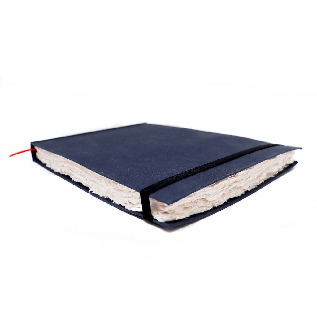 INDIGO Handmade Sketchbook // 100% Cotton Rag Paper, 250 gsm, A4, Landscape // by Artway - Artish