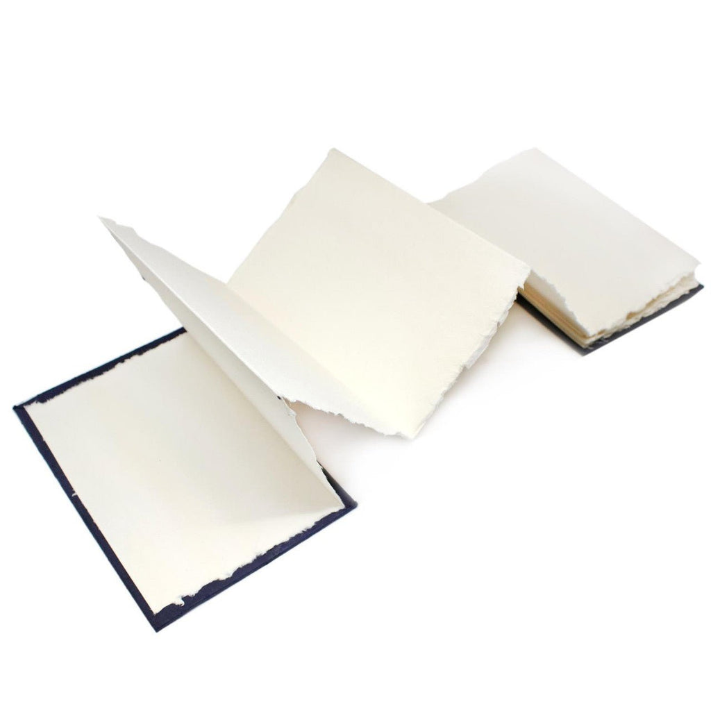 INDIGO Handmade Sketchbook // 100% Cotton Rag Paper, 250 gsm, A5, Panorama // by Artway - Artish