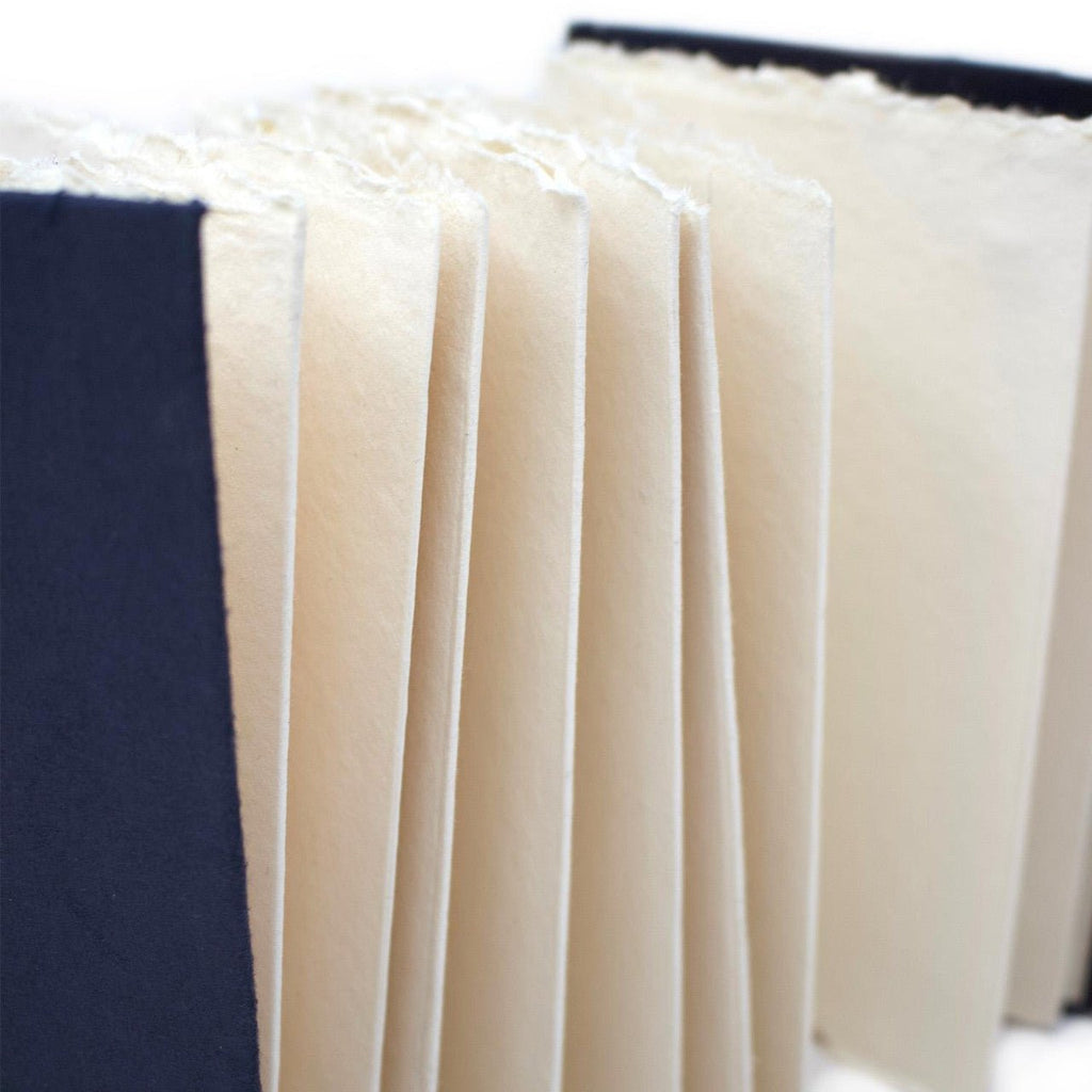 INDIGO Handmade Sketchbook // 100% Cotton Rag Paper, 250 gsm, A5, Panorama // by Artway - Artish