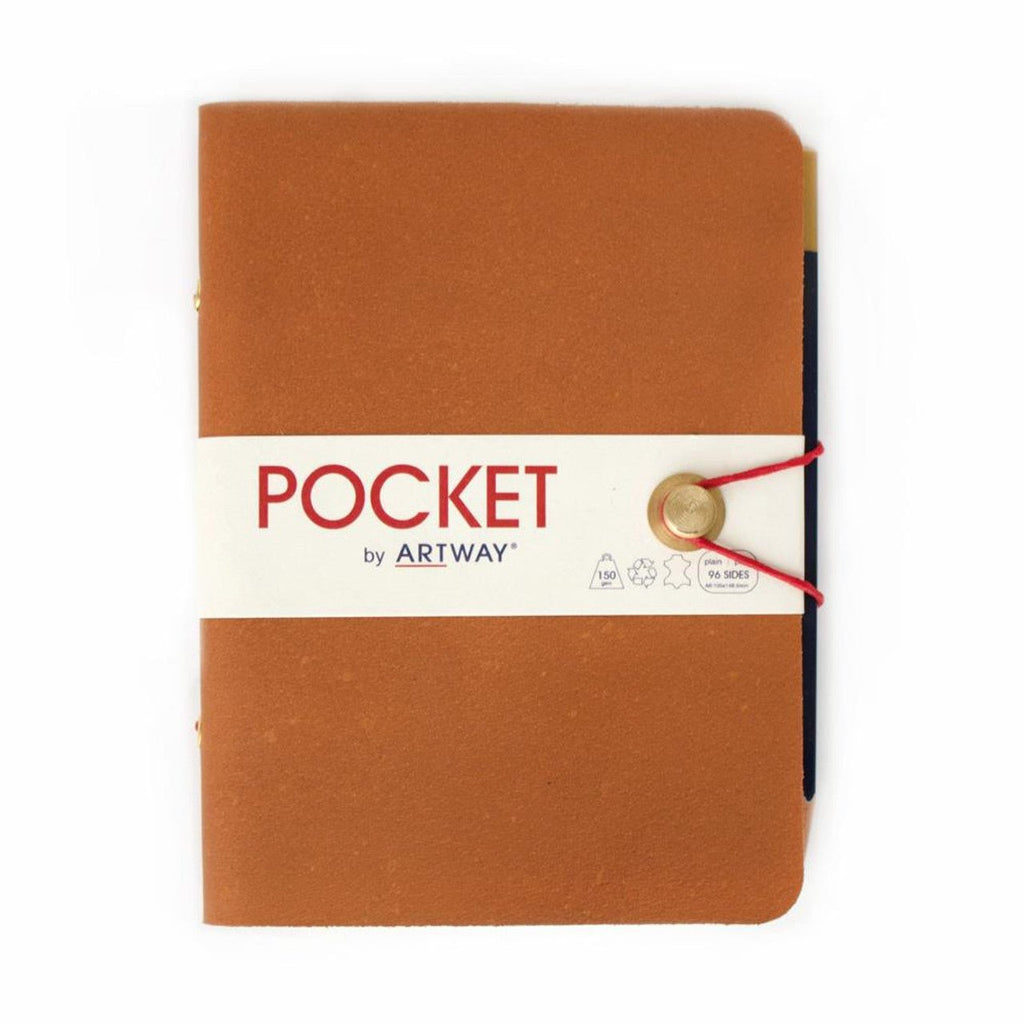 INDIGO Pocket Leather Travel Journal // 150 gsm, A6, Soft Leather - Bound // by Artway - Artish