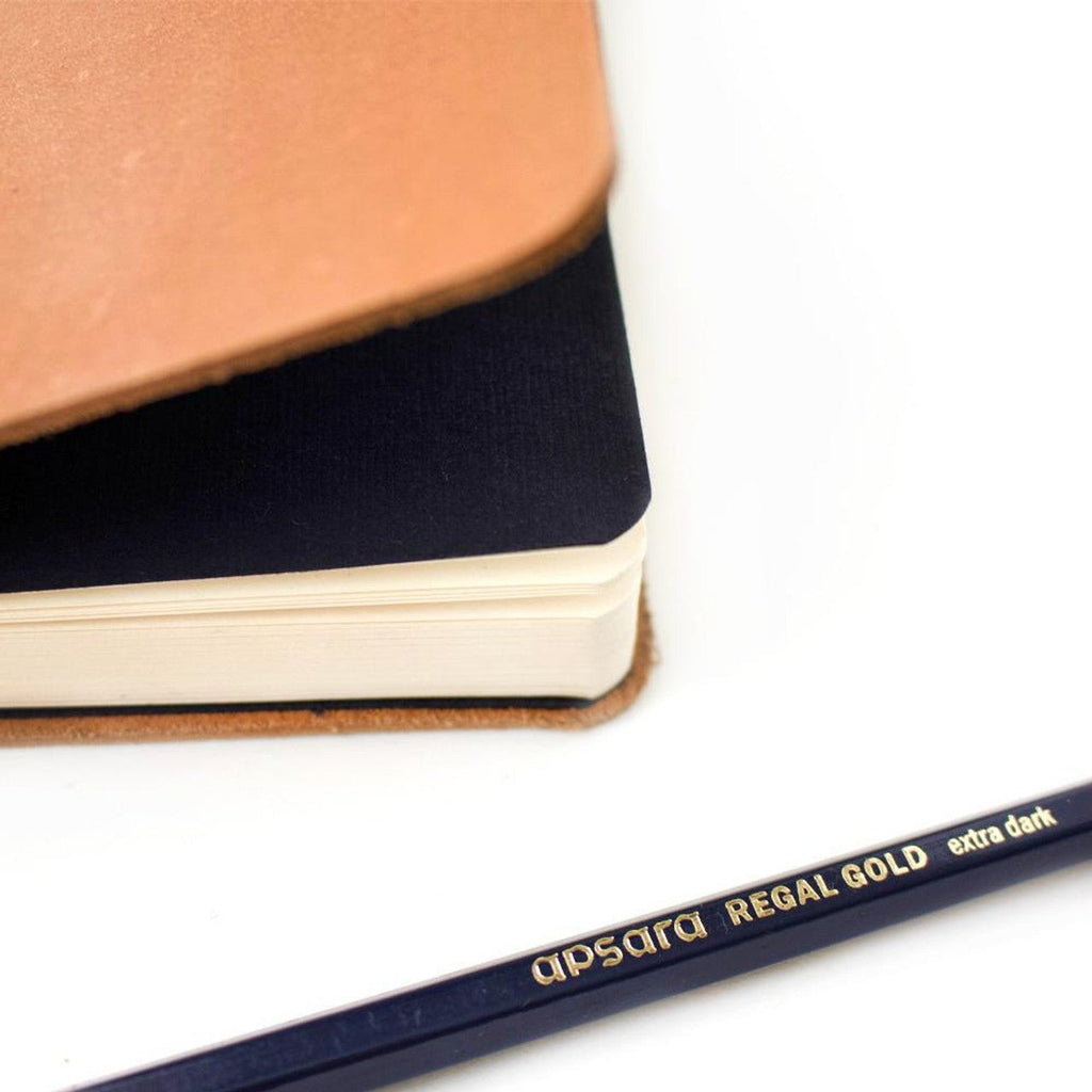 INDIGO Pocket Leather Travel Journal // 150 gsm, A6, Soft Leather - Bound // by Artway - Artish