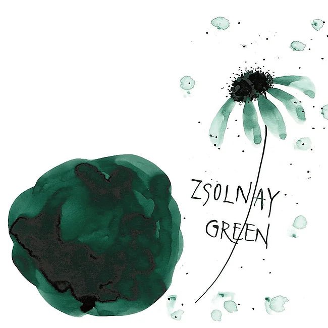 Ink-Cafe: Art Nouveau Color Ink // ZSOLNAY GREEN, 20 ml // by Kuretake - Artish