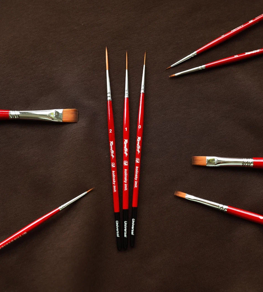 Liner Brushes // Kolinsky imit. // Size variety // by Roubloff - Artish