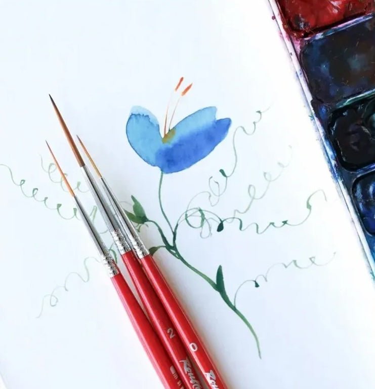 Liner Brushes // Kolinsky imit. // Size variety // by Roubloff - Artish