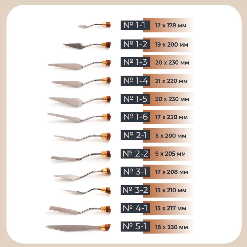 Palette knives 1-3 // by Malevich - Artish