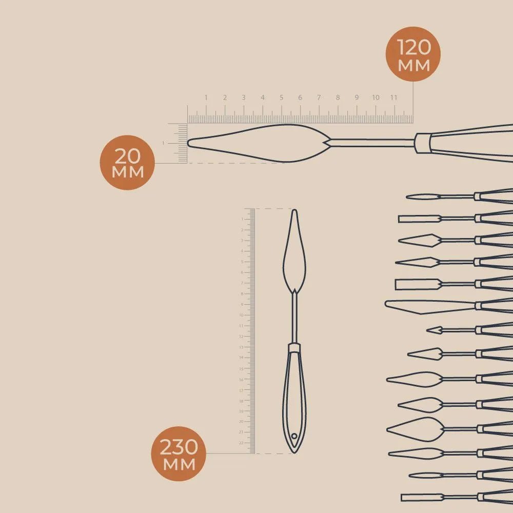 Palette knives 1-3 // by Malevich - Artish