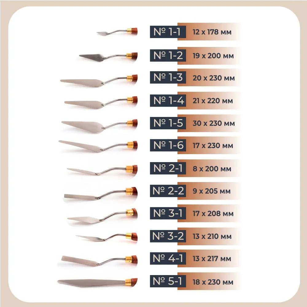 Palette knives 4-1 // by Malevich - Artish