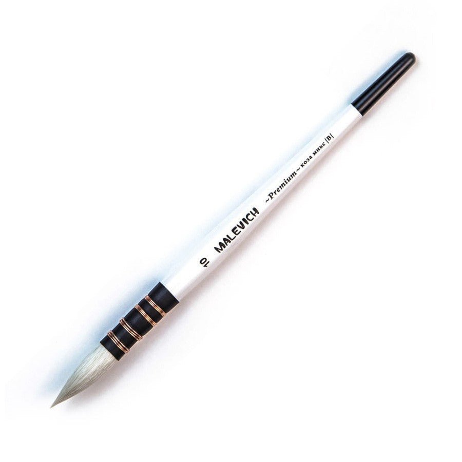 Premium brushes // Mixed goat and synthetic, round // Size variety // by Malevich - Artish