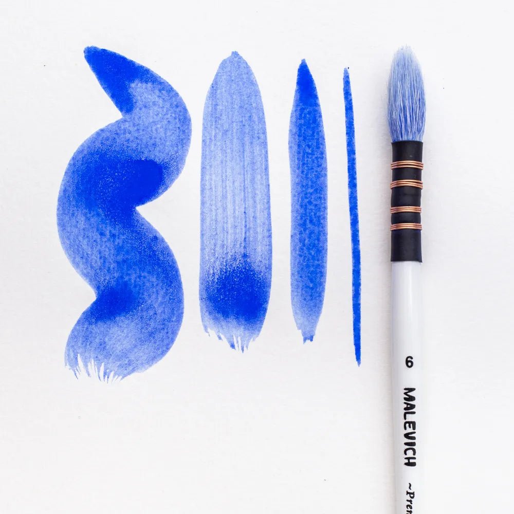 Premium brushes // Mixed goat and synthetic, round // Size variety // by Malevich - Artish