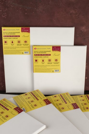 Primed stretched canvas 40x30 cm // 380 g/m2, 55% linen & 45% cotton // by Sonnet - Artish