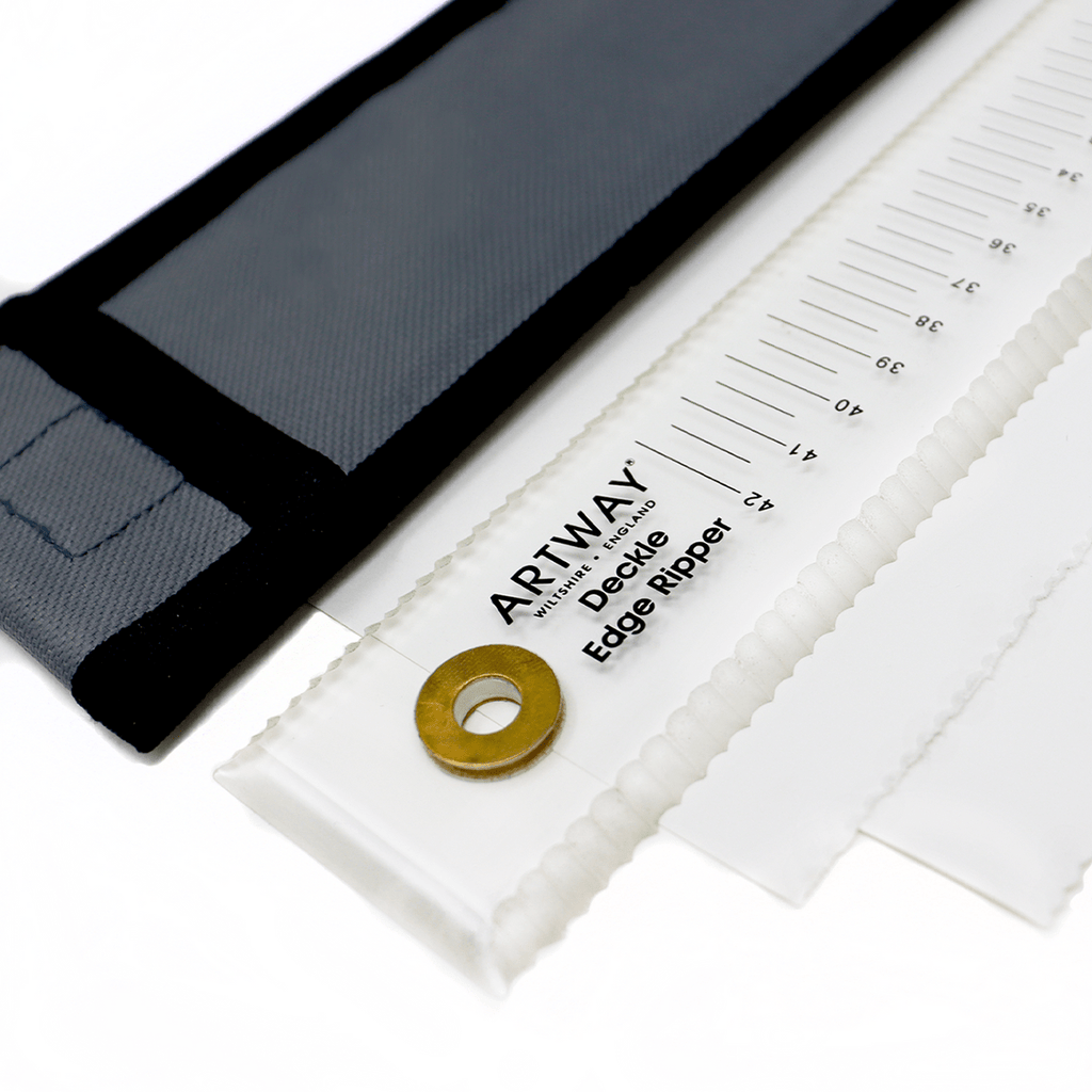 Professional Deckle Edge Ripper Ruler with Protective Case // 50cm // by Artway - Artish