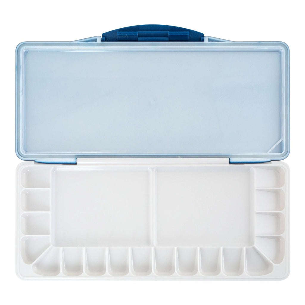 Rectangular plastic palette with lid // 18 cells // by White nights - Artish