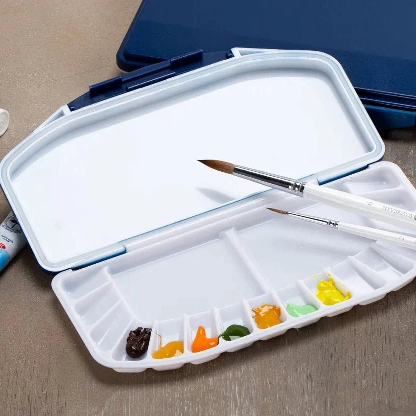 Rectangular plastic palette with lid // by White nights - Artish
