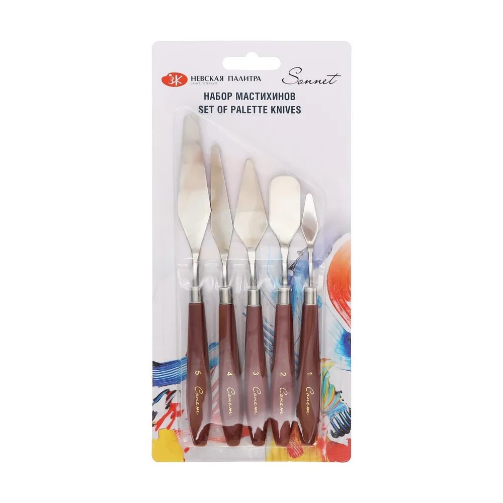 Set of palette knives // 5 pcs // by Sonnet - Artish