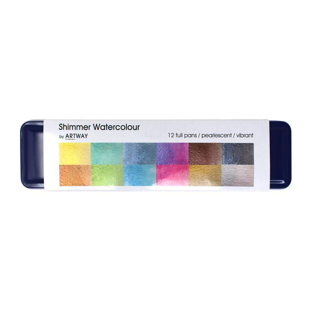 Shimmer Watercolour Set // 12 colors // by Artway - Artish