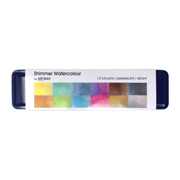 Shimmer Watercolour Set // 12 colors // by Artway - Artish